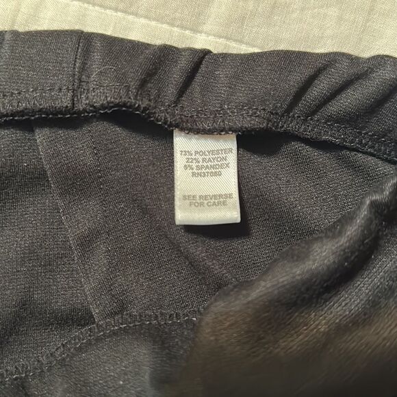 CATO 14/16W Black Knit Elastic Waist Pull On Dress Pants - Picture 9 of 11